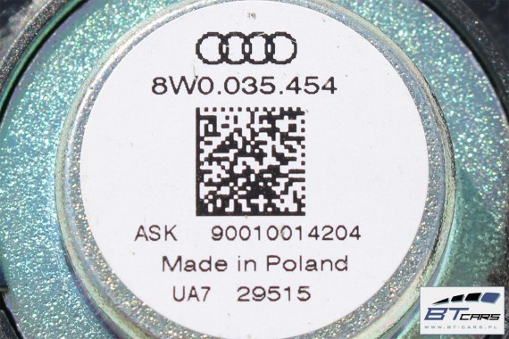 AUDI A4 SEDAN GŁOŚNIKI NAGŁOŚNIENIE 8W5035412 8W5035411 8W0035415 8W0035454 8W0035399 8W5035399 KOMPLET GŁOŚNIKÓW ZESTAW GŁOŚNIK