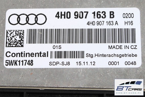 AUDI A6 A7 A8 MODUŁ STEROWNIK NAPĘDU 4x4 4H0907163B 4H0907163A 4H0 907 163 4H0907163B 4H0907163 4H0907163B 4H0907163A 4H0907163