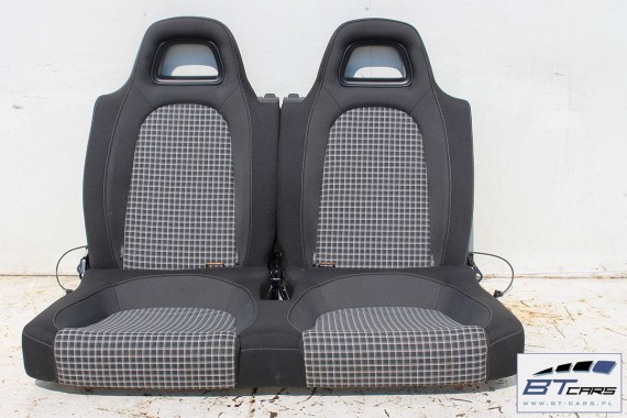 VW SCIROCCO LIFT FOTELE KOMPLET FOTELI siedzeń siedzenia fotel tapicerka 1K8 welur + materiał kolor czarno - szary