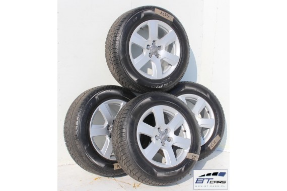 AUDI A6 A7 A8 FELGI 17 cali OPONY ZIMOWE KOŁA felga 4H0601025 8J*17H2 ET30 opona PIRELLI SCORPION WINTER 235/60 106 H 4G 4H zima