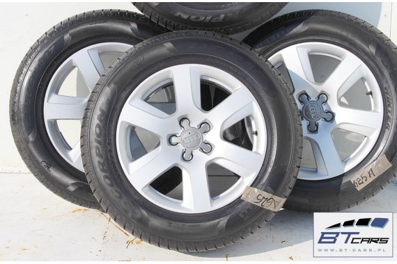 AUDI A6 A7 A8 FELGI 17 cali OPONY ZIMOWE KOŁA felga 4H0601025 8J*17H2 ET30 opona PIRELLI SCORPION WINTER 235/60 106 H 4G 4H zima