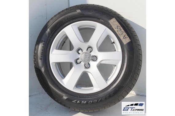 AUDI A6 A7 A8 FELGI 17 cali OPONY ZIMOWE KOŁA felga 4H0601025 8J*17H2 ET30 opona PIRELLI SCORPION WINTER 235/60 106 H 4G 4H zima