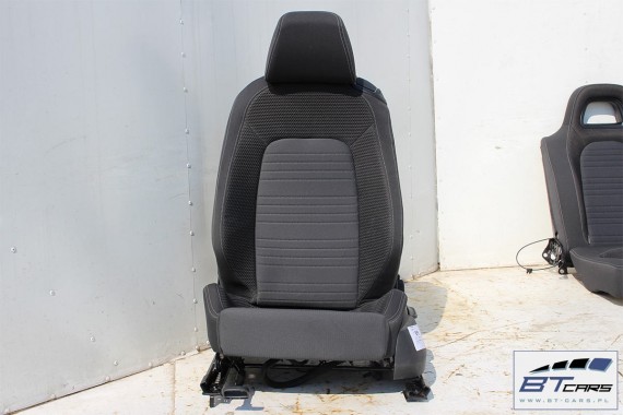 VW SCIROCCO LIFT FOTELE KOMPLET FOTELI siedzeń siedzenia fotel tapicerka 1K8 welur + materiał kolor czarno - szary - antracyt