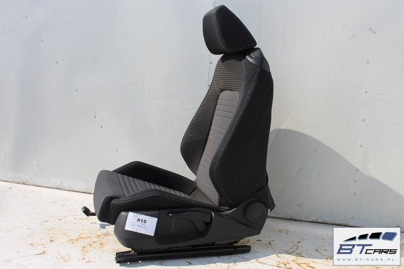VW SCIROCCO LIFT FOTELE KOMPLET FOTELI siedzeń siedzenia fotel tapicerka 1K8 welur + materiał kolor czarno - szary - antracyt
