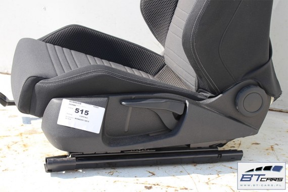 VW SCIROCCO LIFT FOTELE KOMPLET FOTELI siedzeń siedzenia fotel tapicerka 1K8 welur + materiał kolor czarno - szary - antracyt