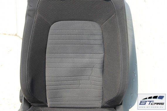 VW SCIROCCO LIFT FOTELE KOMPLET FOTELI siedzeń siedzenia fotel tapicerka 1K8 welur + materiał kolor czarno - szary - antracyt