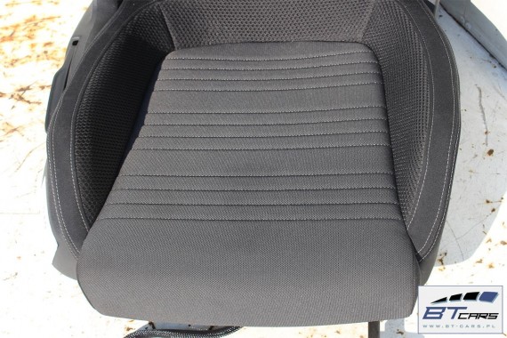VW SCIROCCO LIFT FOTELE KOMPLET FOTELI siedzeń siedzenia fotel tapicerka 1K8 welur + materiał kolor czarno - szary - antracyt