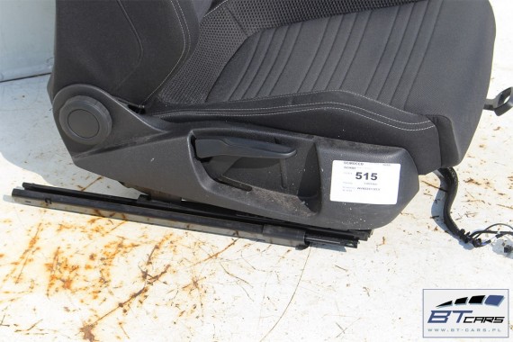VW SCIROCCO LIFT FOTELE KOMPLET FOTELI siedzeń siedzenia fotel tapicerka 1K8 welur + materiał kolor czarno - szary - antracyt