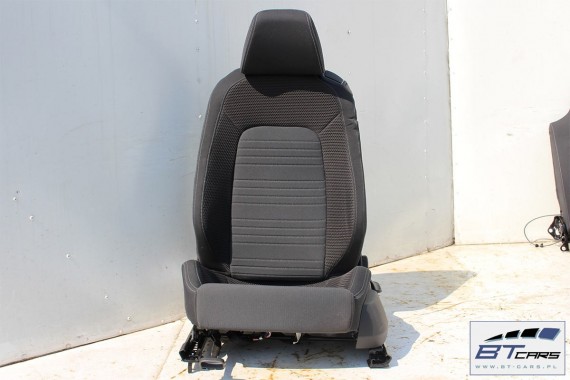 VW SCIROCCO LIFT FOTELE KOMPLET FOTELI siedzeń siedzenia fotel tapicerka 1K8 welur + materiał kolor czarno - szary - antracyt
