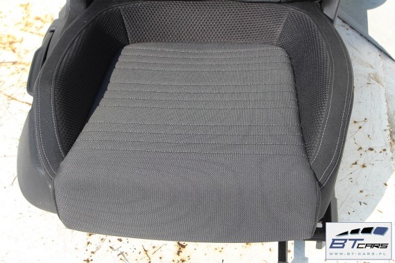 VW SCIROCCO LIFT FOTELE KOMPLET FOTELI siedzeń siedzenia fotel tapicerka 1K8 welur + materiał kolor czarno - szary - antracyt