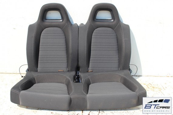 VW SCIROCCO LIFT FOTELE KOMPLET FOTELI siedzeń siedzenia fotel tapicerka 1K8 welur + materiał kolor czarno - szary - antracyt