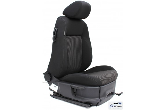 VW POLO FOTELE KOMPLET FOTELI siedzeń siedzenia tapicerka 6R 6R3 6R0 3-drzwiowy welur w kolorze czarnym