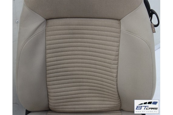 VW POLO FOTELE KOMPLET FOTELI siedzeń siedzenia tapicerka 6R 6R3 6R0 3-drzwiowy welur kolor beż beżowy