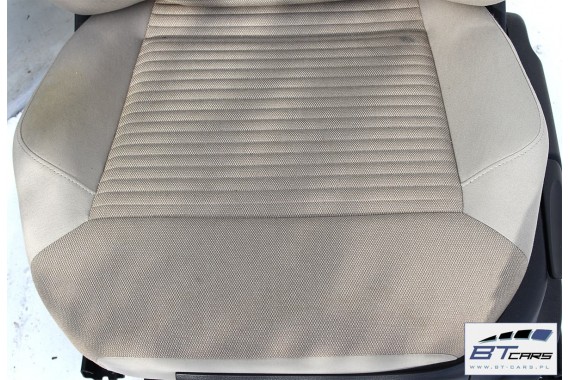 VW POLO FOTELE KOMPLET FOTELI siedzeń siedzenia tapicerka 6R 6R3 6R0 3-drzwiowy welur kolor beż beżowy