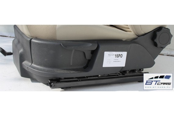 VW POLO FOTELE KOMPLET FOTELI siedzeń siedzenia tapicerka 6R 6R3 6R0 3-drzwiowy welur kolor beż beżowy