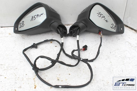 AUDI A4 8W LY9B LUSTERKO DRZWI LEWE 15 pin FOTO ELEKTRYCZNIE SKŁADANE kierowcy fotochrom asystent zmiany pasa ruchu 8W1857409 b9