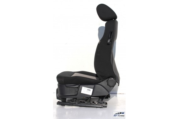 VW POLO FOTELE KOMPLET FOTELI siedzeń siedzenia tapicerka 6R 6R3 6R0 3-drzwiowy welur w kolorze czarno-szarym