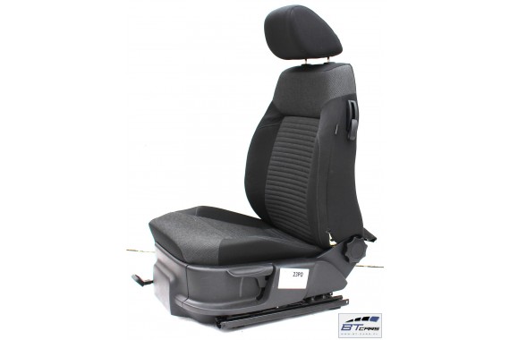 VW POLO FOTELE KOMPLET FOTELI siedzeń siedzenia tapicerka 6C 6C0 6R 6R3 6R0 3-drzwiowy welur w kolorze czarno-szarym