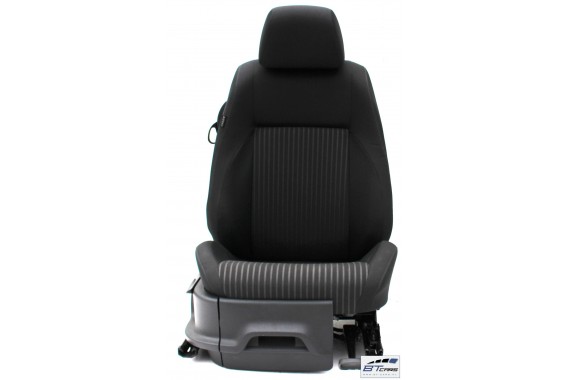 VW POLO FOTELE KOMPLET FOTELI siedzeń siedzenia tapicerka 6R 6R3 6R0 3-drzwiowy welur kolor czarny