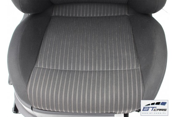 VW POLO FOTELE KOMPLET FOTELI siedzeń siedzenia tapicerka 6R 6R3 6R0 3-drzwiowy welur kolor czarny