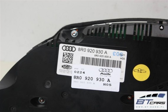 AUDI Q5 ZEGARY LICZNIKI BENZYNA 8R0920930A 8R0920930AX 8R0920930BX 8R0920930B 8R0 920 930 A AX BX B ZEGAR WYŚWIETLACZ 8R