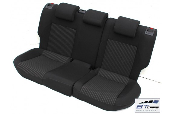 VW POLO FOTELE KOMPLET FOTELI siedzeń siedzenia tapicerka 6R 6R3 6R0 3-drzwiowy welur w kolorze czarnym