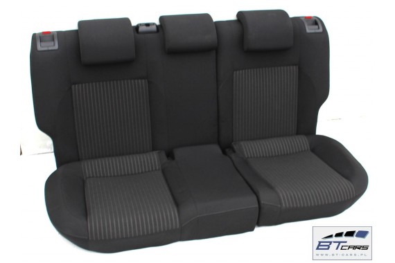 VW POLO FOTELE KOMPLET FOTELI siedzeń siedzenia tapicerka 6R 6R3 6R0 3-drzwiowy welur w kolorze czarnym