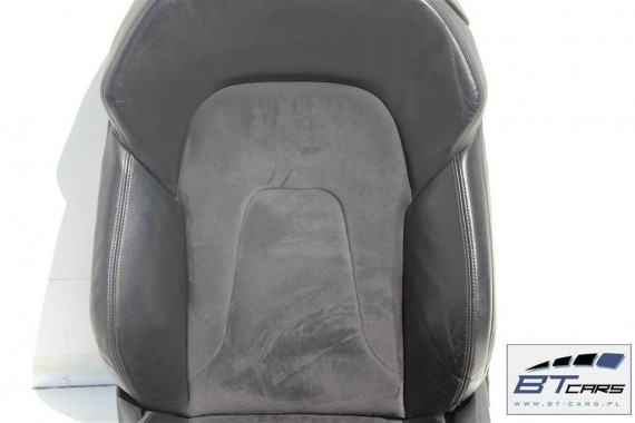 AUDI A5 FOTELE KOMPLET FOTELI siedzeń siedzenia fotel tapicerka 8T skóra kolor czarny