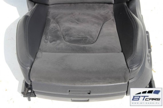 AUDI A5 FOTELE KOMPLET FOTELI siedzeń siedzenia fotel tapicerka 8T skóra kolor czarny AUDI A5 COUPE fotele
