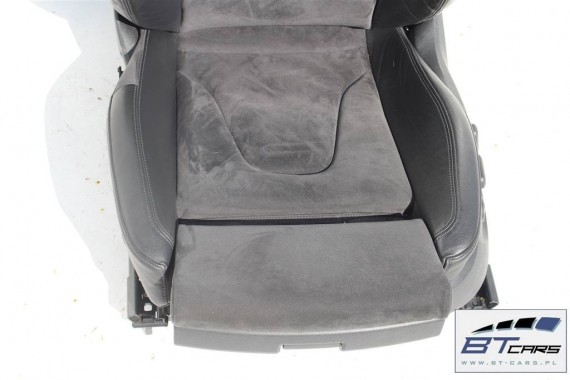 AUDI A5 FOTELE KOMPLET FOTELI siedzeń siedzenia fotel tapicerka 8T skóra kolor czarny