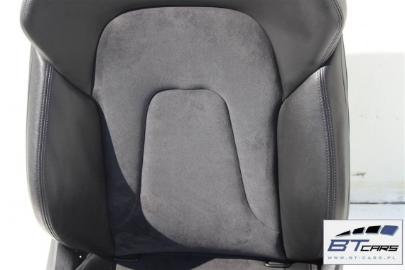 AUDI A5 FOTELE KOMPLET FOTELI siedzeń siedzenia fotel tapicerka 8T skóra kolor czarny