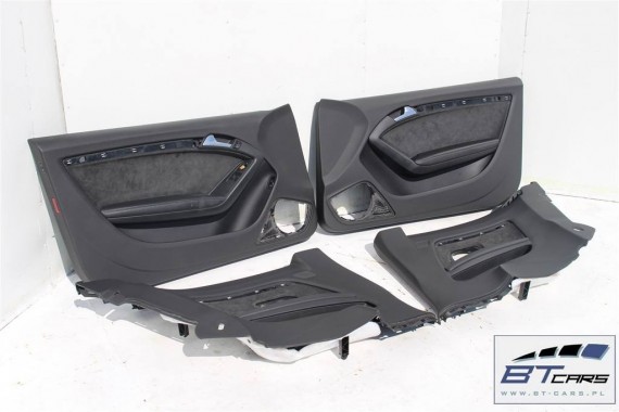 AUDI A5 FOTELE KOMPLET FOTELI siedzeń siedzenia fotel tapicerka 8T skóra kolor czarny AUDI A5 COUPE fotele