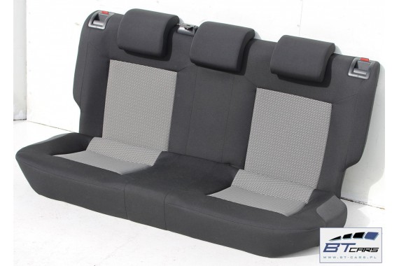 VW POLO FOTELE KOMPLET FOTELI siedzeń siedzenia tapicerka 6R 6R3 6R0 3-drzwiowy welur w kolorze czarno-szarym