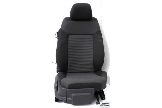 VW POLO FOTELE KOMPLET FOTELI siedzeń siedzenia tapicerka 6R 6R3 6R0 3-drzwiowy welur w kolorze czarno-szarym