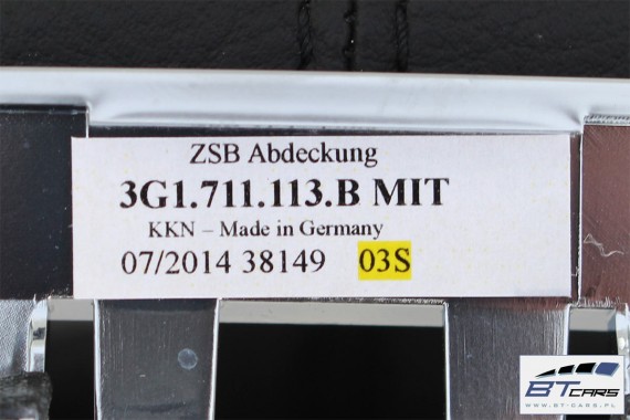 VW PASSAT B8 GAŁKA ZMIANY BIEGÓW 3G1711113B 3G1 711 113 B Kolor: MIT - czarny satynowy / srebrny