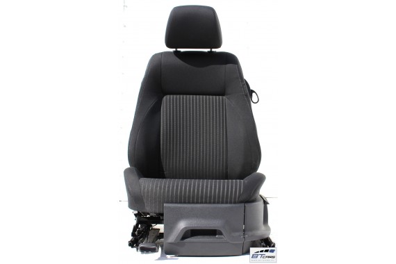 VW POLO FOTELE KOMPLET FOTELI siedzeń siedzenia tapicerka 6R 6R3 6R0 3-drzwiowy welur w kolorze czarnym