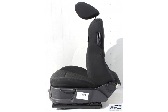 VW POLO FOTELE KOMPLET FOTELI siedzeń siedzenia tapicerka 6R 6R3 6R0 3-drzwiowy welur w kolorze czarnym