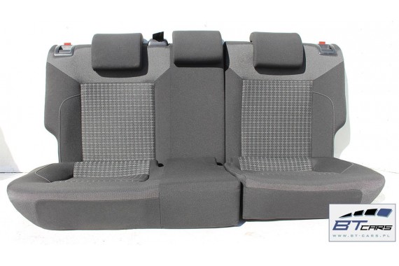 VW POLO FOTELE KOMPLET FOTELI siedzeń siedzenia tapicerka 6C 6C3 6C0 3-drzwiowy welur kolor czarny 6R 6R3