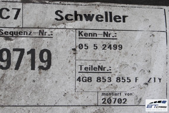 AUDI A7 LISTWA PROGOWA LZ1Y 4G8853855F 4G8853856F 4G8853855D 4G8853856D 4G8 853 855 F 4G8853855F 4G8853855D 4G8853855 4G8853855F