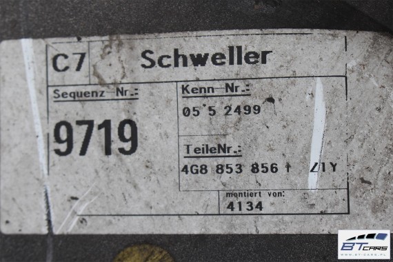 AUDI A7 LISTWA PROGOWA LZ1Y 4G8853855F 4G8853856F 4G8853855D 4G8853856D 4G8 853 855 F 4G8853855F 4G8853855D 4G8853855 4G8853855F