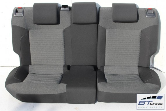 VW POLO FOTELE KOMPLET FOTELI siedzeń siedzenia tapicerka 6C 6C0 6R 6R3 6R0 3-drzwiowy welur czarno-szarym 2044 kilometrów
