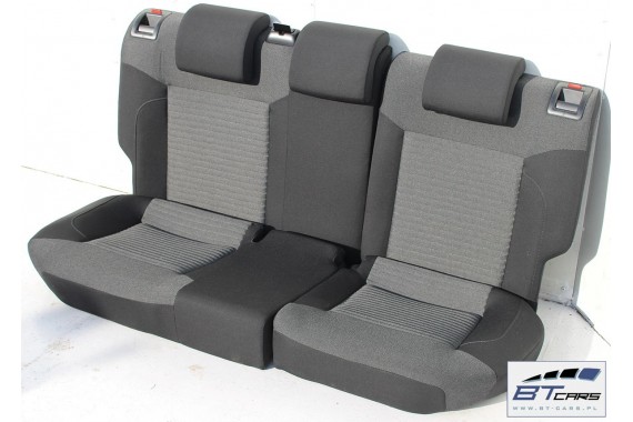 VW POLO FOTELE KOMPLET FOTELI siedzeń siedzenia tapicerka 6C 6C0 6R 6R3 6R0 3-drzwiowy welur czarno-szarym 2044 kilometrów