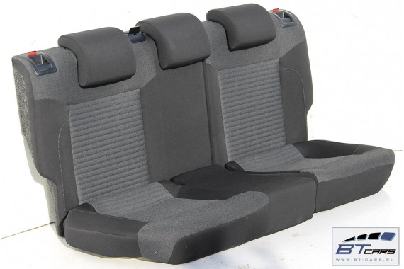 VW POLO FOTELE KOMPLET FOTELI siedzeń siedzenia tapicerka 6C 6C0 6R 6R3 6R0 3-drzwiowy welur czarno-szarym 2044 kilometrów