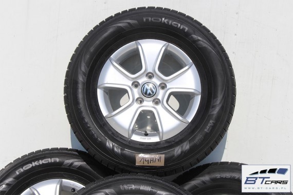 VW AMAROK FELGI 16 cali OPONY ZIMOWE KOŁA felga 2H0071496 6,5J*16H2 ET62 opona ZIMA NOKIAN WR SPORT UTILITY 245/70/16 111H