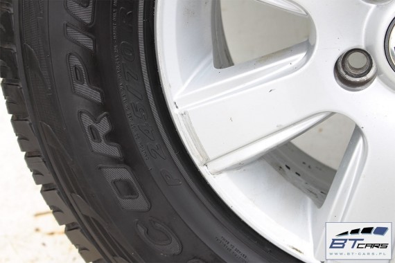 VW AMAROK FELGI 16 cali OPONY ZIMA KOŁA felga 2H0601025 6,5J*16H2 ET62  2H0 601 025 opona PIRELLI SCORPION ATR 245/70/16 111 T