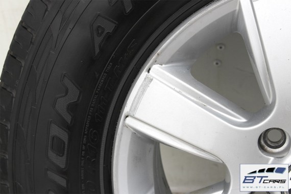VW AMAROK FELGI 16 cali OPONY ZIMA KOŁA felga 2H0601025 6,5J*16H2 ET62  2H0 601 025 opona PIRELLI SCORPION ATR 245/70/16 111 T