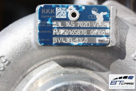 AUDI A4 A5 A6 Q5 TURBINA TURBOSPRĘŻARKA 03L145702D 03L145701 03L145701D 2.0 TDi producent KKK 8K 8T 4G 8R 03L 145 702 03L145702