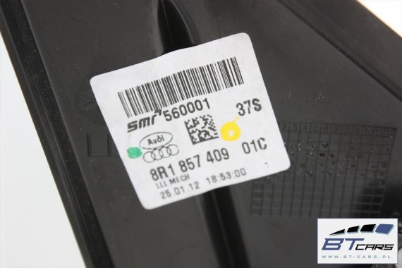 AUDI Q5 LUSTERKO ZEWNETRZNE DRZWI LEWE 6 pin pinów kabli przewodów 8R Kolor: LY9C - biel ibisa 8R1857409F 8R1857409 8R1857409