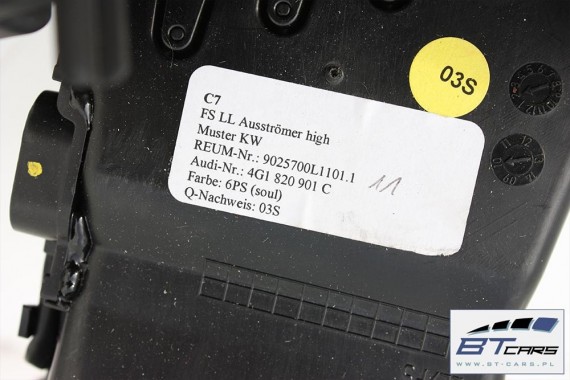 AUDI A7 KRATKI WLOTY POWIETRZA KONSOLI 4G8820902 4G1820901C 4G1820951 kratka 4G1820901 4G8820902 4G1820951 nawiewu 4G8 820 902