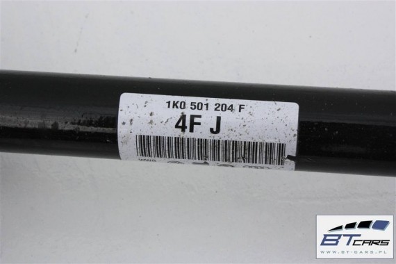 VW AUDI SKODA SEAT PÓŁOŚ TYŁ 1K0501204F 1K0501204D 1K0501204F TYLNA PRAWA 1K0 501 204 D NAPĘD NA 4 KOŁA 1K0501203D 1K0501204D
